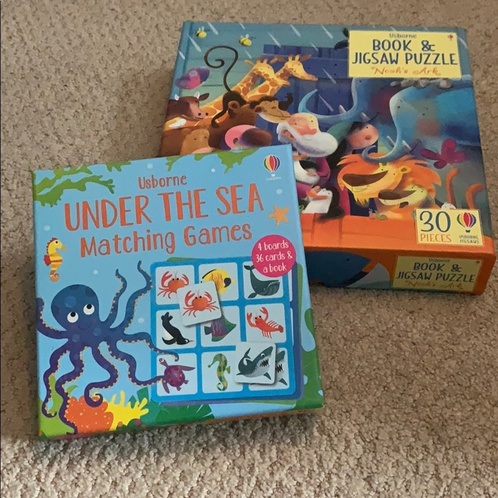 Usborne Book & Puzzle 🧩 or Book & Game sets